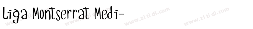 Liga Montserrat Medi字体转换